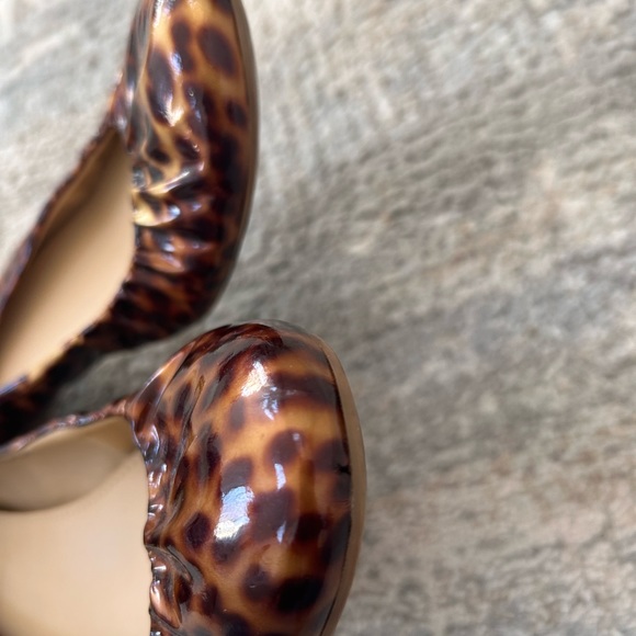 Jcrew Sz 7 Cece Leopard Patent Flats made in Italy - Picture 16 of 16